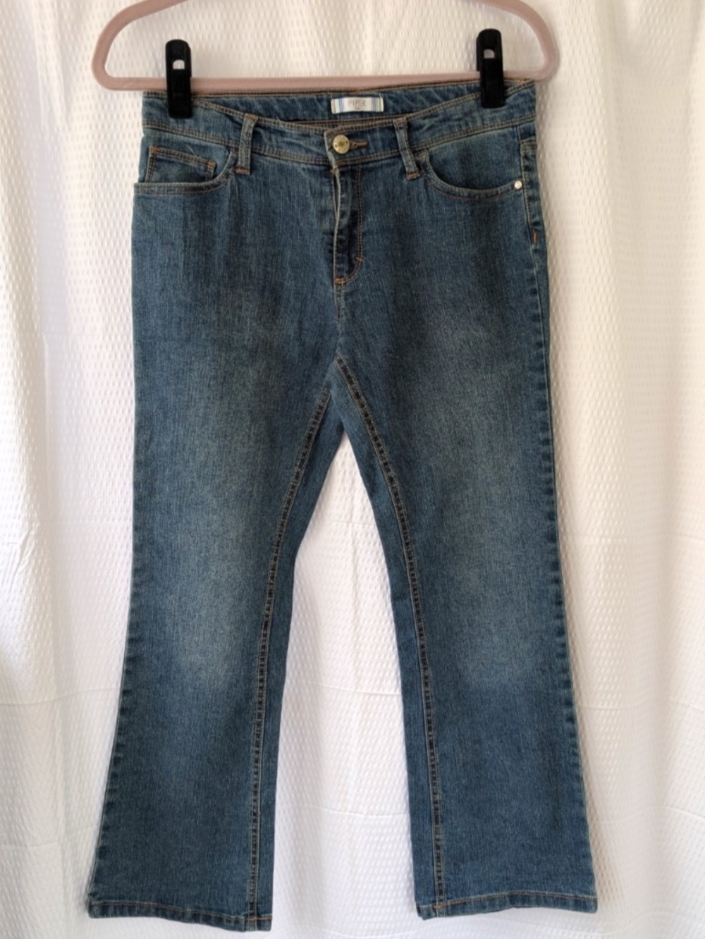 Girls' Blue Bootcut Denim Jeans